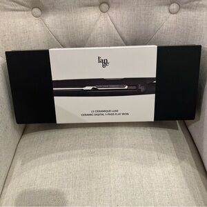 l'ange lange LE CERAMIQUE Luxe CERAMIC Digital 1 PASS FLAT IRON Black 2435 NEW